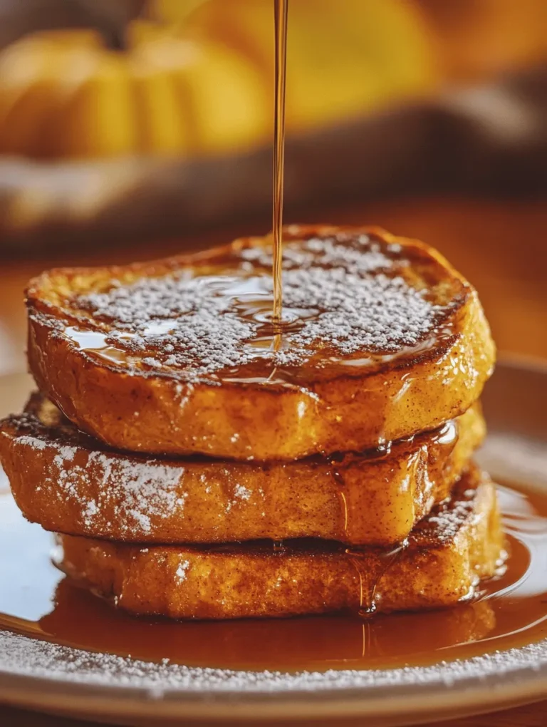 As the leaves turn vibrant shades of orange and gold, and the air becomes crisp and cool, a seasonal favorite emerges in kitchens across the country: pumpkin. With its rich flavor and comforting aroma, pumpkin has become synonymous with fall, evoking memories of cozy gatherings and festive celebrations. One delightful way to celebrate this beloved ingredient is with Pumpkin Pie French Toast, a dish that beautifully marries the classic breakfast favorite with the warm, spiced flavors of pumpkin pie.