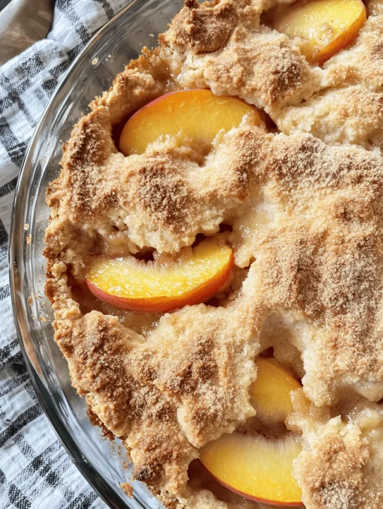Peach cobbler is more than just a dessert; it's a cherished symbol of Southern hospitality and home cooking. This beloved dish brings memories of family gatherings, summer picnics, and warm evenings on the porch, where the sweet aroma of baked peaches fills the air. Traditionally served warm and often accompanied by a scoop of vanilla ice cream, peach cobbler evokes nostalgia and comfort that resonates deeply with anyone who has had the pleasure of indulging in it.