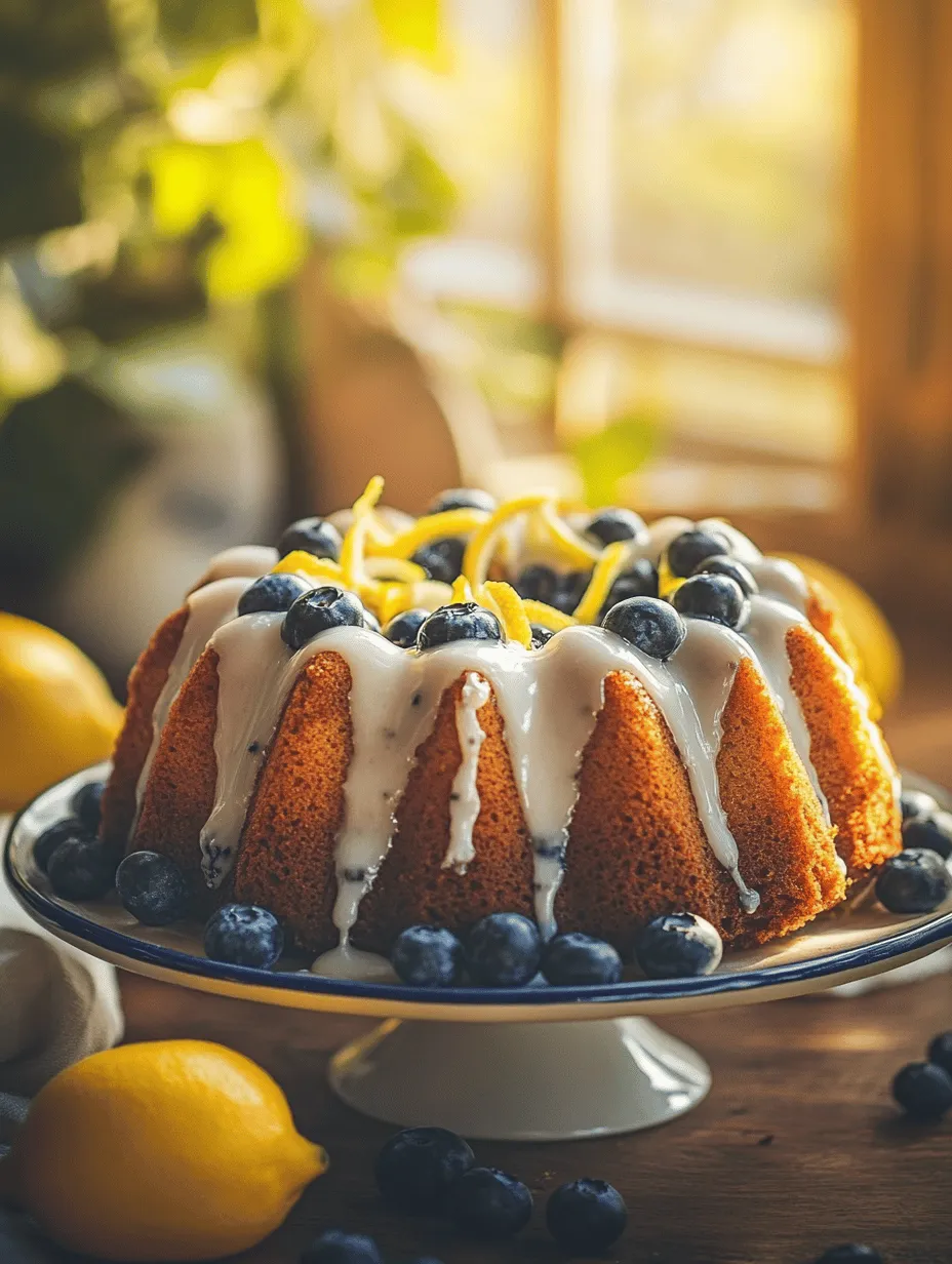 Start your day on a sweet note with the Morning Bliss Bundt Cake. This delightful recipe combines the vibrant flavors of fresh blueberries, zesty lemon, and warm cinnamon, creating a perfectly balanced treat that is ideal for breakfast or brunch. Whether you're hosting a family gathering, a brunch with friends, or simply treating yourself to a special morning, this cake will surely impress. Its beautiful bundt shape not only adds an aesthetic appeal but also serves as a functional centerpiece that draws everyone in.