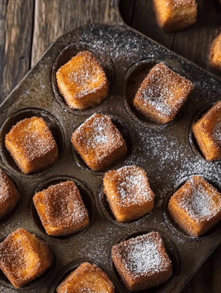 What makes Cinnamon Sugar French Toast Muffins so appealing? For starters, they encapsulate the best aspects of traditional French toast while presenting them in a handy, grab-and-go format. This means you can enjoy all the rich, custardy goodness of French toast without the need for plates or forks. Furthermore, these muffins can be made in advance, stored, and easily reheated, making them a practical choice for busy families or those who love to meal prep.