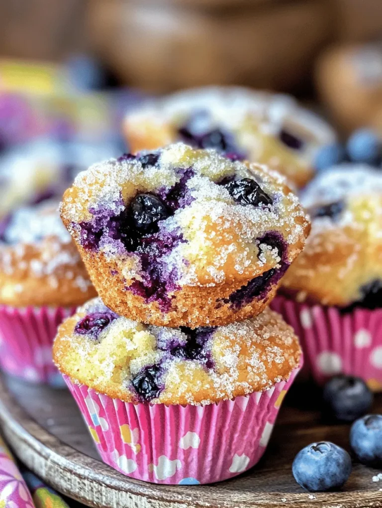 Blueberry Bliss Muffins are more than just a delightful treat; they are a testament to the simple joys of baking at home. Whether enjoyed as a quick breakfast on a busy weekday or indulged in as a sweet afternoon snack, these muffins are a versatile addition to any meal. The star ingredient, fresh blueberries, not only adds a burst of color and flavor but also offers numerous health benefits. Rich in antioxidants, vitamins, and fiber, blueberries are often hailed as a superfood, making these muffins a guilt-free indulgence for the whole family.
