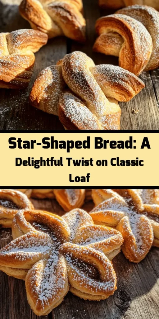 Light up your baking with this delightful Twinkling Star Bread! Perfect for gatherings or a cozy brunch, this fluffy, layered bread is filled with your choice of sweet goodness like brown sugar and cinnamon, Nutella, or fruit jam. Follow a simple process of mixing, kneading, shaping, and twisting to create an eye-catching star shape. Bake until golden brown, dust with powdered sugar, and watch it disappear! A fun, festive treat that’s sure to impress!