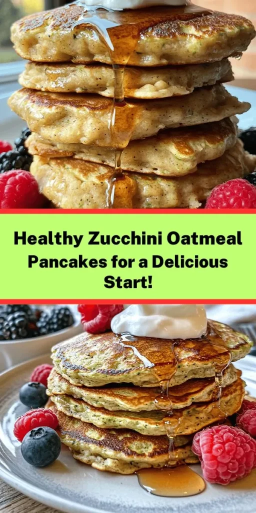Whip up a batch of delicious Zucchini and Oatmeal Pancakes for a healthy and satisfying breakfast! Packed with wholesome ingredients like grated zucchini and rolled oats, these pancakes are easy to make and perfect for a nutritious start to your day. Simply mix your dry and wet ingredients, cook them to a golden perfection, and serve with your favorite toppings. Enjoy a tasty, guilt-free treat that everyone will love!