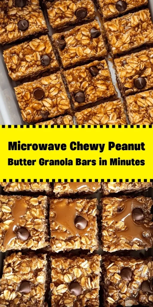 Whip up a batch of these Easiest Microwave Chewy Peanut Butter Granola Bars for a delicious and healthy snack! With just a few simple ingredients like oats, peanut butter, honey, and optional chocolate chips, you can create a tasty treat in no time. Perfect for breakfast on-the-go or a midday energy boost, these bars are easy to make and can be customized to suit your taste. Enjoy chewy, nutty goodness without the fuss!