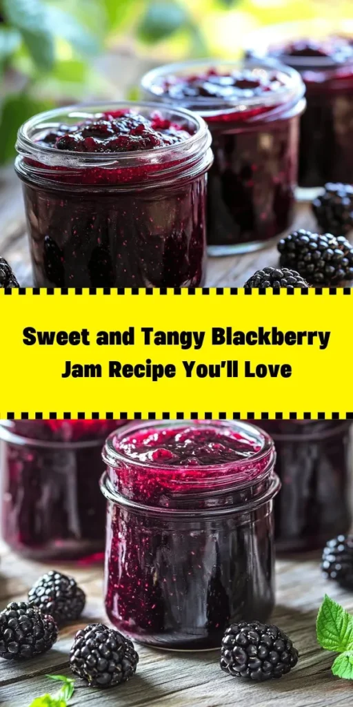 Indulge in the deliciousness of homemade Sweet & Tangy Blackberry Bliss Jam! This easy recipe uses fresh blackberries, sugar, lemon juice, and a touch of salt for a burst of flavor you'll love. Perfect for spreading on toast or adding to desserts, this jam is sure to delight your taste buds. With just a few simple steps, you can create about 4 cups of this delightful treat in under 30 minutes! Get ready to savor summer in a jar and impress your friends with your canning skills!