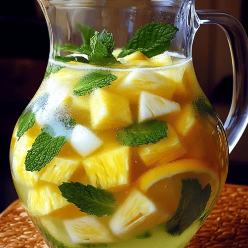 One of the star ingredients in our Pineapple Lemonade Punch is fresh pineapple juice. Using freshly squeezed juice instead of bottled alternatives can significantly enhance the flavor profile of your drink. Fresh pineapple juice is vibrant, sweet, and packed with nutrients, offering a taste that bottled juice simply cannot replicate.