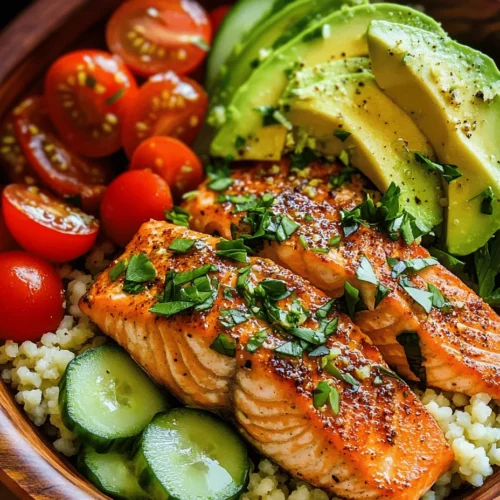In today's fast-paced world, finding a meal that is both nutritious and delicious can be a challenge, particularly for those who are always on the go. Enter the Savory Salmon and Citrus Couscous Bowl—a delightful dish that brings together the rich, savory flavors of salmon with the refreshing zest of citrus-infused couscous. This recipe not only satisfies your taste buds but also nourishes your body, making it an ideal choice for busy weeknights or leisurely weekend gatherings.