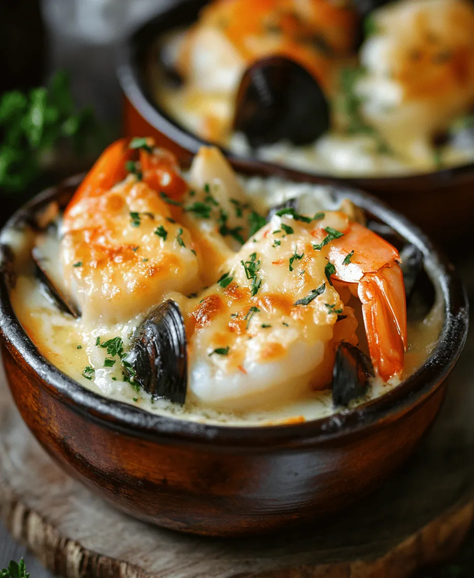 If you're looking to impress your guests at your next gathering or simply want to indulge in a luxurious meal, the Gourmet Seafood Cassolette is the perfect choice. This elegant dish showcases a medley of fresh seafood, enveloped in a creamy, aromatic sauce, and baked to perfection. With origins rooted in French culinary traditions, cassolette represents a sophisticated way to enjoy the ocean's bounty, making it a favorite among seafood lovers.