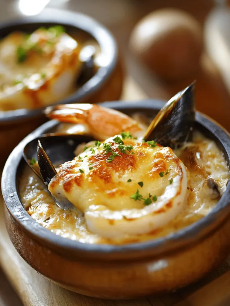 If you're looking to impress your guests at your next gathering or simply want to indulge in a luxurious meal, the Gourmet Seafood Cassolette is the perfect choice. This elegant dish showcases a medley of fresh seafood, enveloped in a creamy, aromatic sauce, and baked to perfection. With origins rooted in French culinary traditions, cassolette represents a sophisticated way to enjoy the ocean's bounty, making it a favorite among seafood lovers.