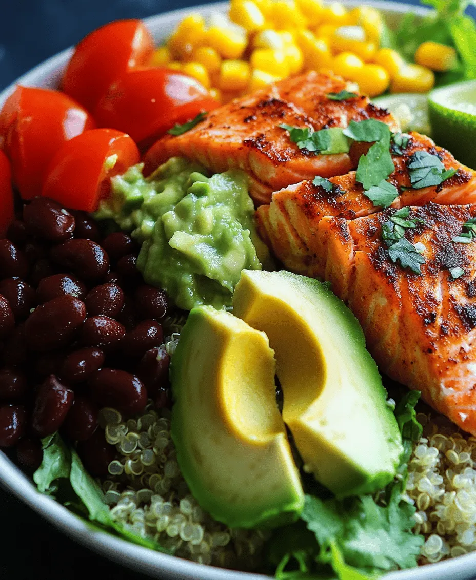 Welcome to a culinary adventure that celebrates flavor, nutrition, and creativity: the Salmon Burrito Bowl Delight. This dish is not only a feast for the taste buds but also a powerhouse of nutrients, making it an ideal choice for both lunch and dinner. Whether you're a busy professional seeking a quick meal or a home cook looking to impress, this bowl combines the richness of salmon, the wholesome goodness of quinoa or brown rice, and a vibrant medley of fresh vegetables.