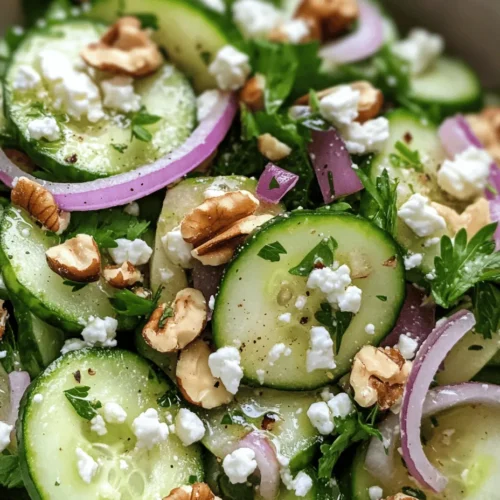 At the heart of any great salad lies the quality of its ingredients. Fresh, high-quality produce can elevate a simple dish into something extraordinary. In this Crunchy Cucumber and Apple Salad, each ingredient plays a crucial role, contributing to both flavor and nutritional value.