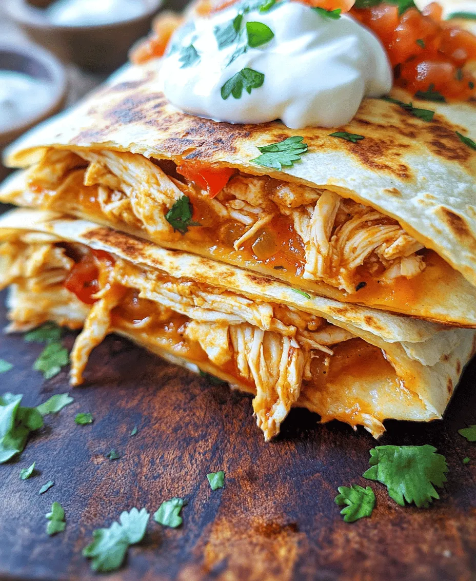 Quesadillas have established themselves as a beloved staple across various cuisines, celebrated for their versatility and comforting flavors. Originating from Mexico, these delightful creations have become a popular choice for meals at any time of the day, whether as a quick breakfast, a satisfying lunch, or a cozy dinner. Among the myriad of quesadilla options, the Crispy Cheesy Chicken Quesadilla stands out as a family favorite. Its perfect combination of melted cheese, tender chicken, and fresh vegetables creates a symphony of flavors that tantalizes the taste buds and satisfies even the heartiest appetites.