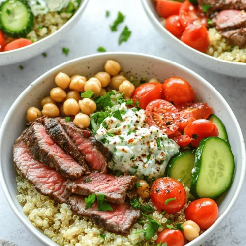 The Mediterranean diet is widely celebrated for its numerous health benefits, including heart health, weight management, and improved longevity. It emphasizes whole foods, healthy fats, lean proteins, and plenty of fresh fruits and vegetables. This diet is not just about eating healthy; it's also a lifestyle that embraces the joy of cooking and sharing meals with loved ones. One of the standout dishes that encapsulate the essence of the Mediterranean diet is the Mediterranean Steak Bowl.