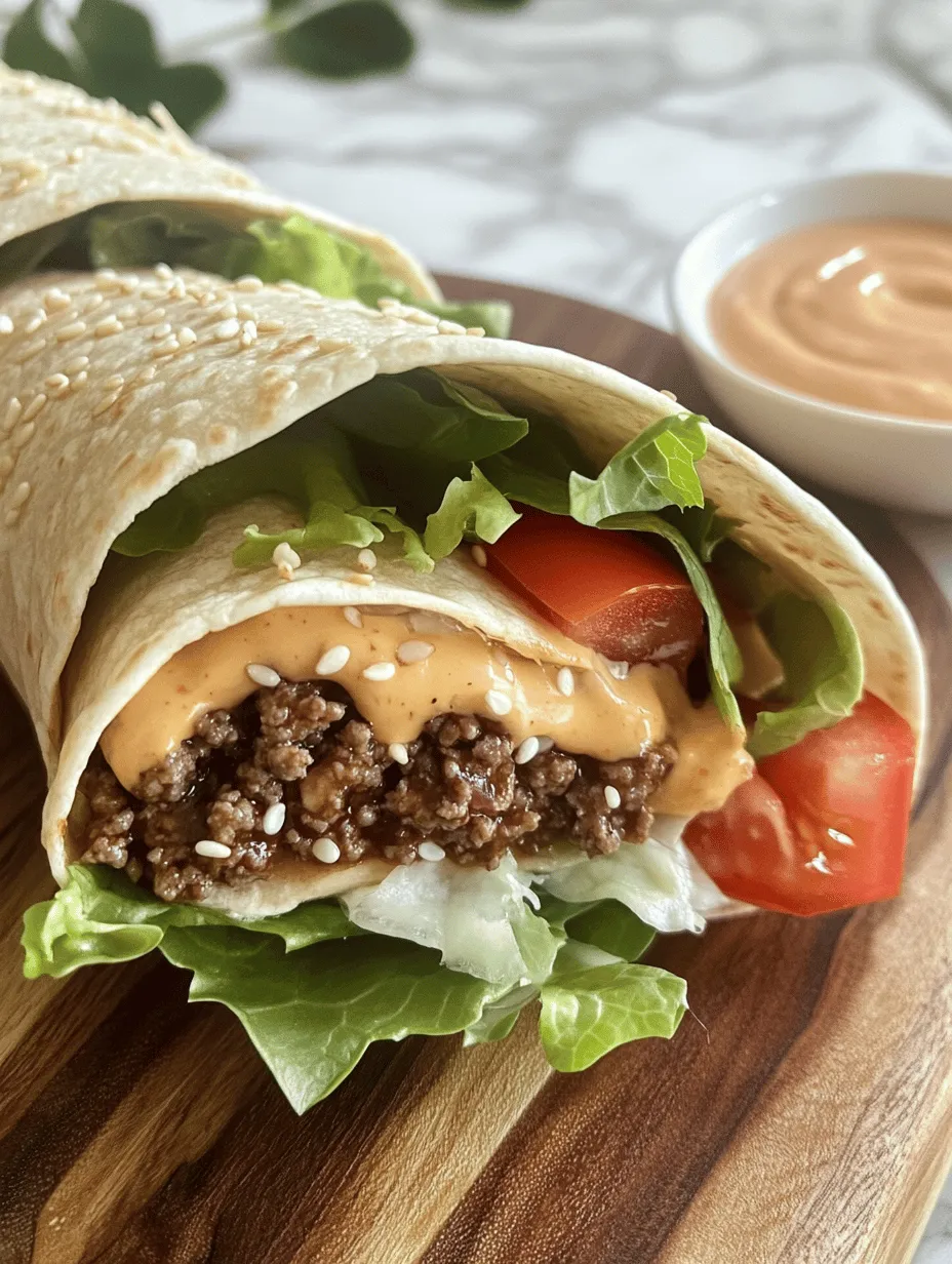 Big Mac Wraps are all about versatility and flavor. They bring the essence of the Big Mac into a convenient wrap that can be enjoyed anywhere. This dish caters to various dietary preferences and lifestyles, making it a fantastic option for meal prep. Whether you are packing lunches for your kids or looking for a quick dinner solution after a long day, Big Mac Wraps are an ideal choice.