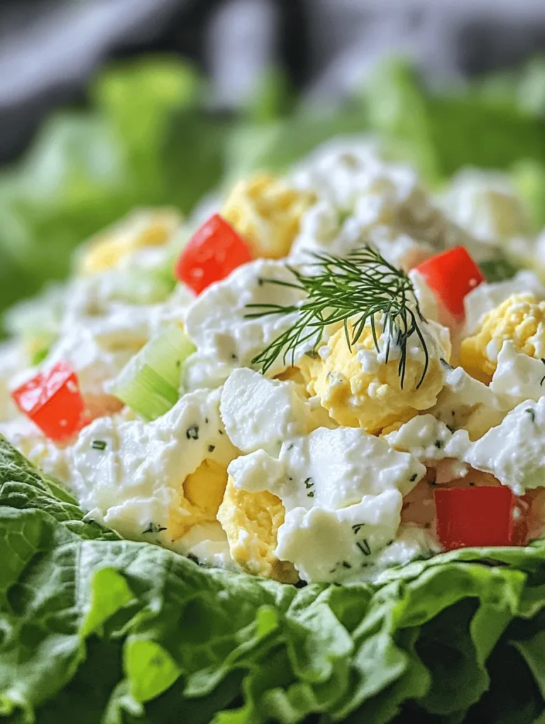 In a world where quick and nutritious meal options are highly sought after, the Simple Cottage Cheese Egg Salad emerges as a fantastic solution. This versatile dish is not only easy to prepare but also packed with flavor and nutrition, making it perfect for various occasions. Whether you're looking for a satisfying lunch, a picnic treat, or a quick snack, this egg salad fits the bill.