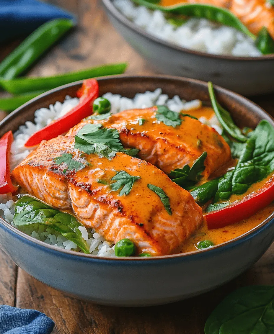 If you're on the lookout for a quick, nutritious, and downright delicious meal, then look no further than Creamy Salmon Coconut Curry Delight. This dish beautifully marries the richness of coconut milk with the delicate flavors of salmon, creating a culinary experience that is both comforting and exotic. The allure of creamy coconut curry is undeniable; it offers a velvety texture that envelops the ingredients, making each bite a delightful journey for your taste buds.