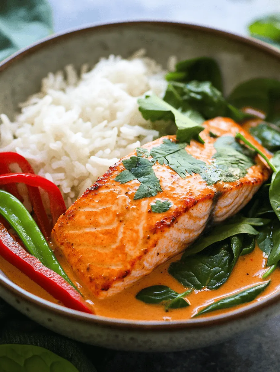 If you're on the lookout for a quick, nutritious, and downright delicious meal, then look no further than Creamy Salmon Coconut Curry Delight. This dish beautifully marries the richness of coconut milk with the delicate flavors of salmon, creating a culinary experience that is both comforting and exotic. The allure of creamy coconut curry is undeniable; it offers a velvety texture that envelops the ingredients, making each bite a delightful journey for your taste buds.