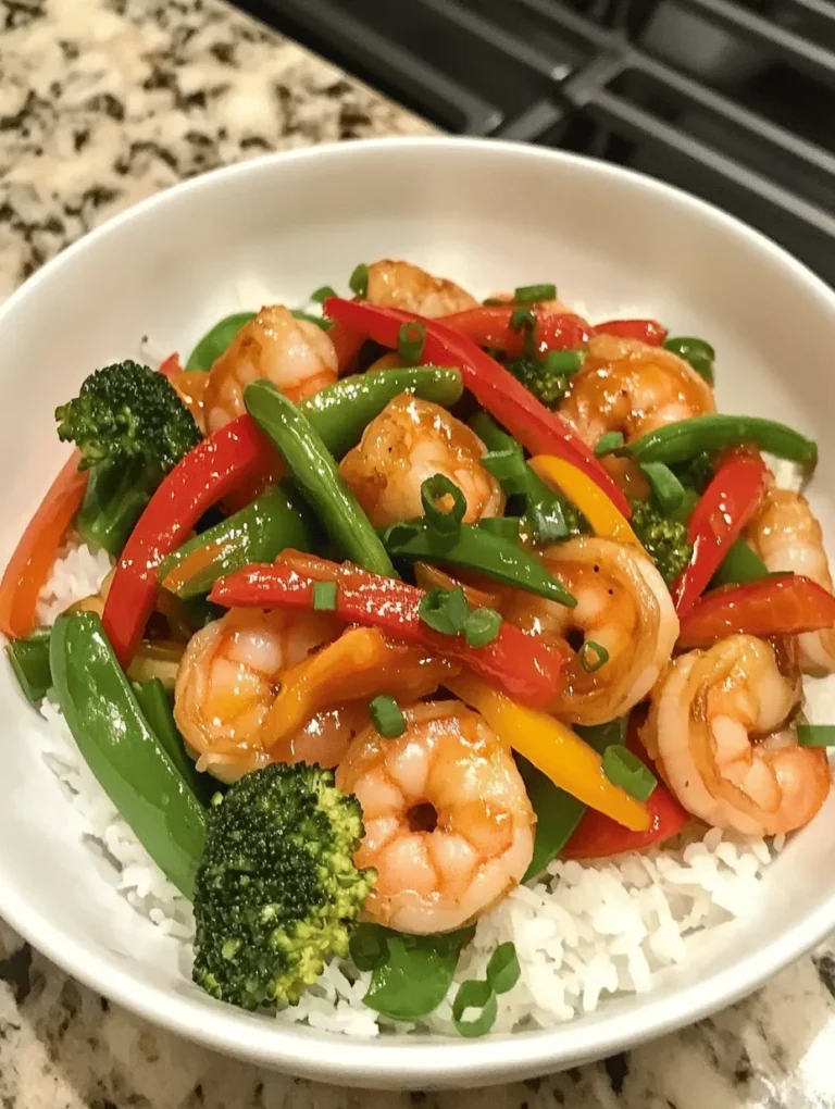 In a world where time is often limited and healthy eating can feel like a challenge, the Quick & Zesty Shrimp and Veggie Stir-Fry emerges as a delightful solution. This vibrant dish not only tantalizes your taste buds with its colorful array of vegetables and succulent shrimp but also showcases the beauty of quick preparation without compromising on flavor or nutrition. Perfect for busy weeknights, this recipe allows you to whip up a wholesome meal in just 30 minutes, making it an ideal choice for families, students, or anyone looking to enjoy a healthy dinner on a time crunch.