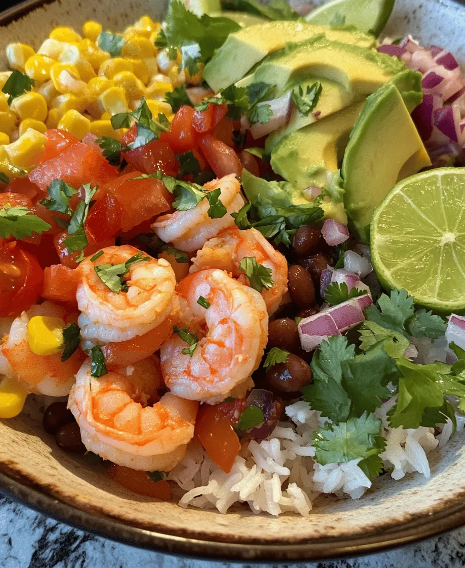 The Shrimp Fiesta Burrito Bowl is not just a treat for your taste buds; it is also packed with nutritional benefits that make it a wholesome meal choice. At the heart of this dish is shrimp, which is renowned for its high protein content and low-calorie count, making it an excellent source of lean protein. Just a 3-ounce serving of shrimp offers about 20 grams of protein, which is essential for muscle repair and growth, as well as overall body function.