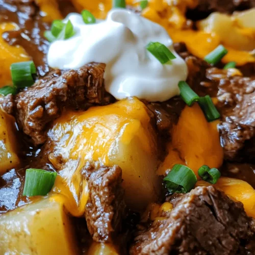 When the weather turns chilly or you’re simply in the mood for a comforting meal, nothing hits the spot quite like a hearty dish of Crockpot Loaded Steak and Potato Bake. This delightful recipe is perfect for family gatherings, weeknight dinners, or anytime you crave something warm and filling. It combines tender beef, flavorful potatoes, and creamy cheese into a single dish that will make your taste buds dance with joy.