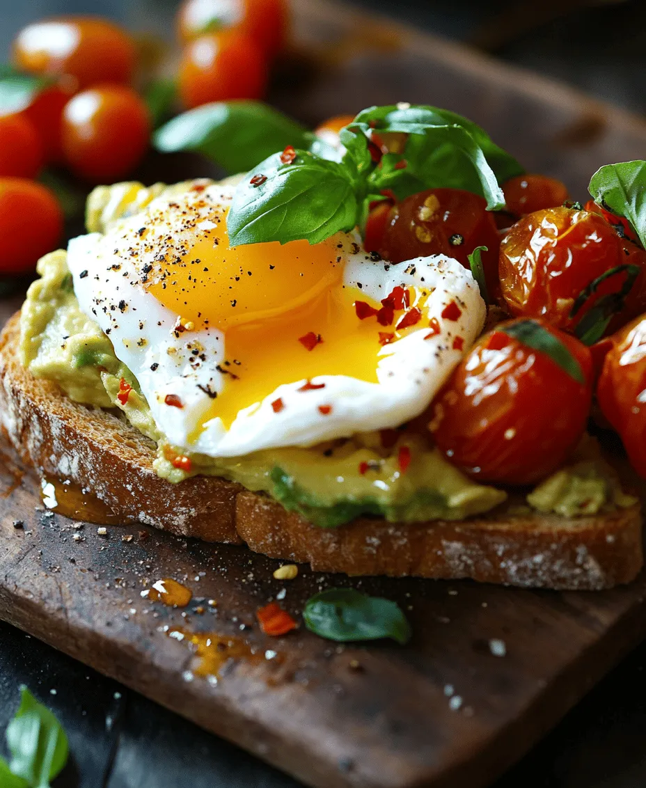 Breakfast is often hailed as the most important meal of the day, and for good reason. A well-rounded breakfast can set the tone for a productive day ahead, providing energy and essential nutrients. Among the myriad of breakfast options available, Sunrise Avocado Toast with Poached Eggs and Cherry Tomatoes stands out as a vibrant and wholesome dish that not only delights the palate but also nourishes the body. This recipe encapsulates a perfect blend of flavors and nutrients, making it a go-to choice for health-conscious individuals and food enthusiasts alike.