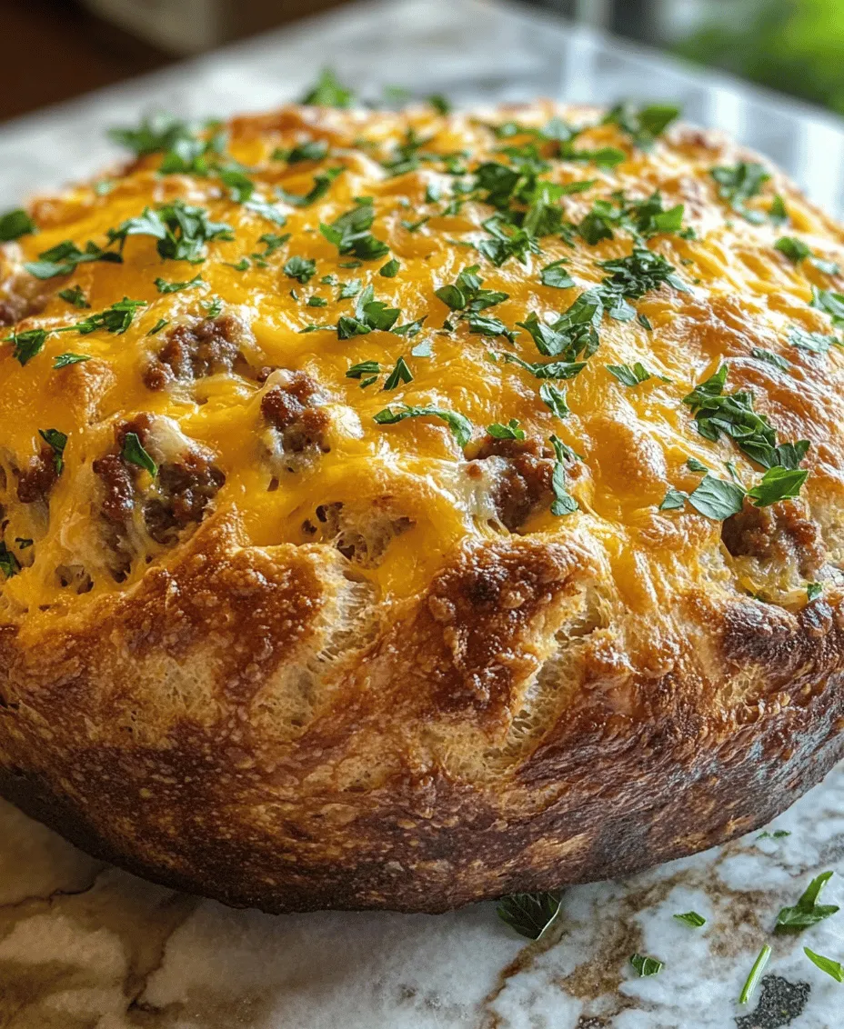 Sausage & Cheese Delight Bread is a mouthwatering creation that combines the savory richness of cooked sausage with the creamy goodness of melted cheese, all enveloped in a warm, fluffy bread. This recipe is not just a treat for the palate; it’s a versatile addition to any meal, making it a perfect choice for breakfast, brunch, or even as a delightful side dish during dinner. The appeal of this bread lies in its incredible flavor profile—a harmonious blend of spices, cheese, and the satisfying bite of sausage, all working together to create a comforting dish that everyone will love.