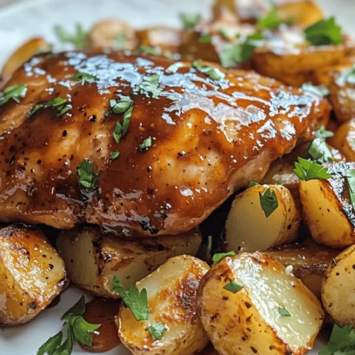 Imagine sitting down to a hearty dinner that not only tantalizes your taste buds but also aligns with your health goals. The High Protein Honey BBQ Chicken paired with Creamy Garlic Parmesan Potatoes is a delightful dish that brings together a blend of flavors and textures, making it an ideal choice for family dinners or gatherings. This recipe is perfect for those who crave a satisfying meal without compromising on nutritional value.