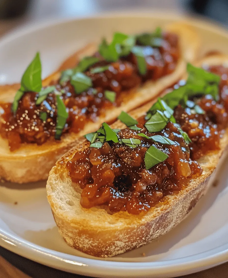Bruschetta, a staple of Italian antipasto, is a dish that has captured the hearts of food lovers around the globe. Traditionally, bruschetta consists of grilled bread topped with various ingredients, often featuring fresh tomatoes, garlic, and basil. However, in our recipe for Homemade Tomato Jam Bruschetta, we give this classic appetizer a delightful twist by incorporating a luscious homemade tomato jam. This unique variation enhances the depth of flavor and elevates the dish to new culinary heights.