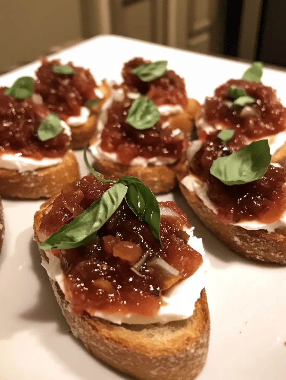 Bruschetta, a staple of Italian antipasto, is a dish that has captured the hearts of food lovers around the globe. Traditionally, bruschetta consists of grilled bread topped with various ingredients, often featuring fresh tomatoes, garlic, and basil. However, in our recipe for Homemade Tomato Jam Bruschetta, we give this classic appetizer a delightful twist by incorporating a luscious homemade tomato jam. This unique variation enhances the depth of flavor and elevates the dish to new culinary heights.