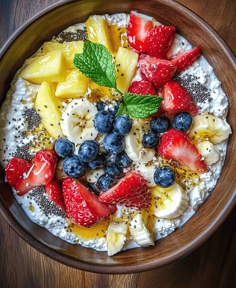 In today’s health-conscious world, finding delicious and nutritious snacks can be a challenge. Amidst the myriad of options available, one delightful and vibrant choice stands out: Cottage Cheese Delight with Fresh Fruits. This dish is not only visually appealing, with its explosion of colors, but it also tantalizes your taste buds while providing a substantial nutritional punch. Perfect for breakfast, an afternoon snack, or even dessert, this recipe combines the creamy texture of cottage cheese with a medley of fresh fruits, making it a satisfying treat that you'll want to whip up time and again.