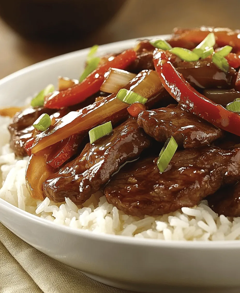 Chinese cuisine is a tapestry of flavors, aromas, and textures, with stir-frying as one of its most cherished cooking techniques. Among the myriad of dishes that exemplify this culinary art, <strong>Savory Chinese Beef and Onion Stir-Fry</strong> stands out for its simplicity and rich flavor profile. This dish is not only a staple in many households but also an embodiment of the balance found in traditional Chinese cooking—where protein, vegetables, and a savory sauce come together in perfect harmony.” /></p>
</p>
<h3>Necessary Tools: Wok vs. Skillet and the Importance of High Heat</h3>
</p>
<p>When it comes to making a perfect savory Chinese beef and onion stir-fry, the choice of cookware can significantly affect your results. Both a wok and a skillet have their advantages, but a wok is traditionally preferred due to its unique shape. The high, sloping sides of a wok allow for more surface area contact with the heat source, facilitating both high-heat cooking and quick movement of ingredients. If you do not have a wok, a heavy-bottomed skillet will work well, too, as long as it can withstand high temperatures.</p>
</p>
<p>High heat is crucial in stir-frying because it helps to create that desirable sear on the beef, locking in juices and flavor. When cooking at high temperatures, the Maillard reaction occurs, producing a rich flavor while keeping the meat tender. Ensure your pan is preheated adequately before adding ingredients; this will prevent the beef from steaming instead of searing.</p>
</p>
<h3>Tips for Achieving the Perfect Sear on the Beef</h3>
</p>
<p>To achieve that perfect sear on your beef, follow these simple yet effective tips:</p>
</p>
<p>1. <strong>Use Thin Slices</strong>: Cut the beef into thin strips against the grain. This not only aids in quicker cooking but also enhances tenderness.</p>
</p>
<p>2. <strong>Pat Dry</strong>: Before cooking, pat the beef dry with paper towels. Excess moisture can lead to steaming rather than searing.</p>
</p>
<p>3. <strong>Don’t Overcrowd</strong>: Cook in batches if necessary. Placing too much beef in the pan at once lowers the temperature and causes the meat to steam.</p>
</p>
<p>4. <strong>Oil Selection</strong>: Use oils with high smoke points, such as canola or peanut oil, to ensure they don’t burn when heated.</p>
</p>
<p>5. <strong>Let It Rest</strong>: After searing the beef, let it rest for a minute before stirring in the vegetables. This helps retain its juices.</p>
</p>
<h3>Cooking the Vegetables to Perfection</h3>
</p>
<p>Timing is everything when it comes to adding vegetables to your stir-fry. Start with the heartier vegetables that take longer to cook, such as onions and bell peppers, and add more delicate vegetables like snow peas or broccoli later in the cooking process.</p>
</p>
<h4>Importance of Timing</h4>
</p>
<p>Begin by sautéing your onions until they become translucent and fragrant. This usually takes about 2-3 minutes. After that, add any other vegetables that require a longer cooking time. For instance, carrots and bell peppers should be added next, allowing them to soften slightly before introducing quick-cooking vegetables.</p>
</p>
<h4>Achieving the Right Texture and Flavor Balance</h4>
</p>
<p>The goal is to have a balance of textures in your dish. Aim for a slight crunch in your vegetables, which adds freshness to the stir-fry. Avoid overcooking; vegetables should retain their vibrant color and nutritional value. Stir-frying at high temperatures for a shorter duration ensures that they are cooked perfectly, providing a pleasant contrast to the tender beef.</p>
</p>
<h4>Recommendations for Alternative Vegetables for Variation</h4>
</p>
<p>Feel free to customize your stir-fry with a variety of vegetables based on your preferences or what you have on hand. Some excellent options include:</p>
</p>
<p>– <strong>Broccoli</strong>: Adds a nice crunch and is rich in vitamins.</p>
<p>– <strong>Bell Peppers</strong>: Their sweetness complements the savory beef.</p>
<p>– <strong>Carrots</strong>: Sliced thinly, they cook quickly and add color.</p>
<p>– <strong>Snap Peas or Snow Peas</strong>: For a crisp texture.</p>
<p>– <strong>Mushrooms</strong>: For a savory umami flavor.</p>
</p>
<h3>Bringing It All Together</h3>
</p>
<p>Once your beef and vegetables are cooked to perfection, it’s time to combine them into a cohesive dish. Follow these steps to ensure everything melds together beautifully:</p>
</p>
<h4>Step-by-Step Guide on Combining Beef and Vegetables</h4>
</p>
<p>1. <strong>Add the Beef Back</strong>: After cooking the vegetables, push them to the side of the wok or skillet and reintroduce the beef.</p>
</p>
<p>2. <strong>Add Sauce</strong>: Pour in your prepared stir-fry sauce and stir everything together. This allows the sauce to coat each ingredient evenly.</p>
</p>
<p>3. <strong>Toss Gently</strong>: Use a spatula or wooden spoon to toss the mixture, ensuring all components are well combined.</p>
</p>
<p>4. <strong>Final Cooking</strong>: Let the stir-fry cook for an additional minute or two to allow the flavors to meld and for the sauce to thicken slightly.</p>
</p>
<h4>Importance of Cooking Time for Achieving Desired Doneness</h4>
</p>
<p>Cooking time varies based on the thickness of your beef slices and the types of vegetables used. Generally, aim for a total cooking time of about 5-7 minutes once all ingredients are in the pan. The beef should be just cooked through—no longer pink but still tender.</p>
</p>
<h4>Tips on Ensuring Everything is Evenly Coated with the Sauce</h4>
</p>
<p>To ensure your stir-fry is perfectly coated with sauce, consider the following tips:</p>
</p>
<p>– <strong>Use Enough Sauce</strong>: Don’t skimp on the sauce; it’s crucial for flavor and moisture.</p>
</p>
<p>– <strong>Toss Regularly</strong>: Stirring frequently helps to distribute the sauce evenly.</p>
</p>
<p>– <strong>Adjust Thickness</strong>: If your sauce is too thick, you can add a splash of water or broth to loosen it up.</p>
</p>
<h3>Serving Suggestions</h3>
</p>
<p>A well-prepared stir-fry is not only delicious but also versatile in serving options. Here are some ideas on how to serve your savory Chinese beef and onion stir-fry:</p>
</p>
<h4>Ideas for Serving Over Rice or Noodles</h4>
</p>
<p>– <strong>Steamed Rice</strong>: A classic option, white or jasmine rice works beautifully to soak up the savory sauce.</p>
</p>
<p>– <strong>Fried Rice</strong>: For an added texture and flavor, serve the stir-fry over a bed of vegetable fried rice.</p>
</p>
<p>– <strong>Noodles</strong>: Toss the stir-fry with cooked noodles, such as chow mein or rice noodles, for a heartier meal.</p>
</p>
<h4>Suggestions for Garnishing to Enhance Presentation and Flavor</h4>
</p>
<p>Garnishing can elevate the dish visually and taste-wise. Here are some suggestions:</p>
</p>
<p>– <strong>Chopped Green Onions</strong>: Sprinkle freshly chopped green onions on top for a burst of color and flavor.</p>
</p>
<p>– <strong>Sesame Seeds</strong>: Toasted sesame seeds add a nutty crunch.</p>
</p>
<p>– <strong>Fresh Cilantro</strong>: A sprinkle of cilantro can brighten the dish.</p>
</p>
<p>– <strong>Chili Flakes</strong>: If you enjoy heat, a dash of chili flakes can add an extra kick.</p>
</p>
<h4>Overview of Pairing Options, Such as Side Dishes or Beverages</h4>
</p>
<p>To complete your meal, consider these pairing options:</p>
</p>
<p>– <strong>Side Dishes</strong>: Serve with spring rolls or steamed dumplings for a complete Asian-inspired feast.</p>
</p>
<p>– <strong>Beverages</strong>: Pair with a light beer, jasmine tea, or a crisp white wine to complement the flavors of the dish.</p>
</p>
<h3>Nutritional Benefits of the Dish</h3>
</p>
<p>The savory Chinese beef and onion stir-fry is not just delicious; it also boasts several nutritional benefits.</p>
</p>
<h4>Breakdown of Key Nutritional Components: Protein, Vitamins, and Minerals</h4>
</p>
<p>– <strong>Protein</strong>: The beef provides a rich source of protein, essential for muscle repair and overall body function.</p>
</p>
<p>– <strong>Vitamins</strong>: Onions and other vegetables contribute vitamins A and C, which support immune function and skin health.</p>
</p>
<p>– <strong>Minerals</strong>: The dish is also a good source of iron and potassium, vital for energy levels and heart health.</p>
</p>
<h4>Discussion on the Benefits of Incorporating Stir-Fry Into a Balanced Diet</h4>
</p>
<p>Incorporating stir-fry into your diet is an excellent way to enjoy a variety of nutrients. The cooking method allows for quick preparation, preserving the vitamins in vegetables. Additionally, stir-fries can easily be adapted to fit various dietary needs, making them a versatile option.</p>
</p>
<h4>Overview of Potential Dietary Adjustments (Gluten-Free, Low-Carb, etc.)</h4>
</p>
<p>For those with specific dietary requirements, stir-fries offer flexibility:</p>
</p>
<p>– <strong>Gluten-Free</strong>: Substitute soy sauce with tamari or coconut aminos.</p>
</p>
<p>– <strong>Low-Carb</strong>: Serve over cauliflower rice instead of traditional rice or noodles.</p>
</p>
<p>– <strong>High-Protein</strong>: Add more beef, chicken, or tofu to increase protein content.</p>
</p>
<h3>Conclusion</h3>
</p>
<p>The savory Chinese beef and onion stir-fry is a delightful dish that combines flavors, textures, and nutritional benefits, making it a standout option for any meal. Its appeal lies in its versatility, quick preparation, and the ability to customize it with different vegetables and proteins according to your preferences.</p>
</p>
<p>Encouraging you to try this recipe at home, you’ll find that it delivers a satisfying and delicious meal that can impress family and friends alike. Stir-frying is not just a cooking method; it’s an invitation to experiment and enjoy the vibrant world of flavors in your kitchen. So grab your wok or skillet and start creating your own stir-fry masterpiece!</p>
<div id=