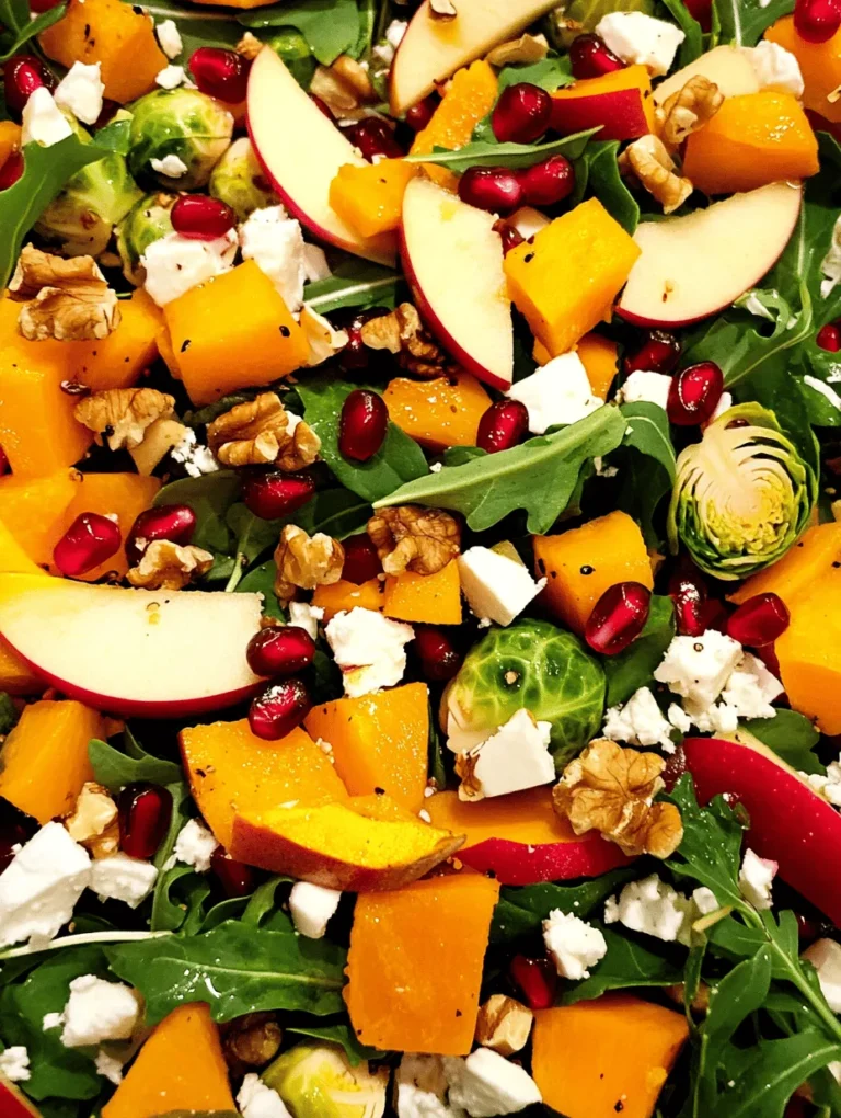 Utilizing seasonal ingredients is essential for creating dishes that are both delicious and nutrient-dense. Seasonal produce is at its peak in terms of flavor and freshness, often harvested at the height of ripeness. This not only ensures that your meals taste better but also supports local farmers and reduces your carbon footprint by minimizing transportation. The ingredients in the Fall Harvest Salad, such as butternut squash and Brussels sprouts, are not only readily available in autumn, but they also provide the comfort we seek during the cooler months. Embracing seasonal eating allows us to enjoy the natural cycles of nature while maximizing the nutritional benefits of our meals.