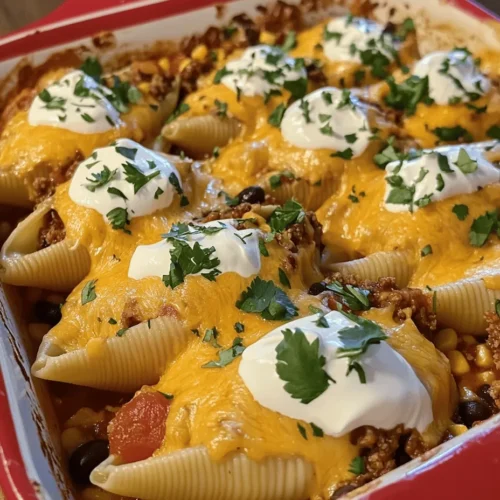Taco Stuffed Shells are a delightful and innovative meal that combines the comforting essence of pasta with the bold flavors of Mexican cuisine. This dish takes the classic concept of stuffed shells and gives it an exciting spin, making it not just a meal but an experience that appeals to the taste buds. Perfect for family dinners, gatherings, or even a cozy night in, Taco Stuffed Shells bring together the best of both worlds: the heartiness of pasta and the vibrant flavors of tacos.