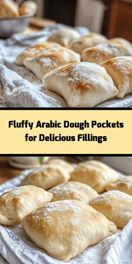 Discover the joy of making Fluffy Arabic Dough Pockets! Perfect for filling with your favorite ingredients or serving alongside your meals. This easy recipe uses simple ingredients like flour, yeast, and olive oil to create soft and fluffy dough. In just about 1.5 hours, you'll have 10 delicious pockets ready to enjoy! Ideal for any occasion, these pockets will elevate your dining experience. Get creative with your fillings and indulge in this delightful treat!