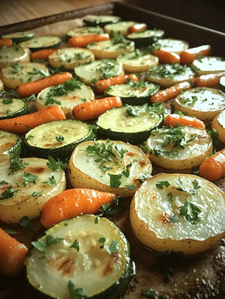 Garlic Herb Roasted Potatoes, Carrots, and Zucchini is a standout side dish that embodies the essence of wholesome cooking. This vibrant medley of vegetables not only enhances the visual appeal of any plate but also elevates the overall flavor profile of your meal. Roasting vegetables brings out their natural sweetness and savory notes, creating a dish that is both satisfying and nutritious. As you bite into the tender, caramelized potatoes, the crunchy carrots, and the delicate zucchini, your taste buds will revel in a delicious combination that is sure to be a hit at the dinner table.