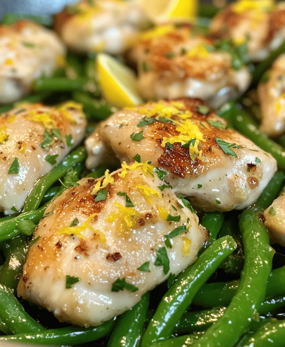 Every great dish starts with high-quality ingredients. The Zesty Lemon Garlic Butter Chicken & Green Beans Skillet is no exception. Let’s take a closer look at the key components that contribute to this flavorful recipe.