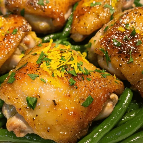 Every great dish starts with high-quality ingredients. The Zesty Lemon Garlic Butter Chicken & Green Beans Skillet is no exception. Let’s take a closer look at the key components that contribute to this flavorful recipe.