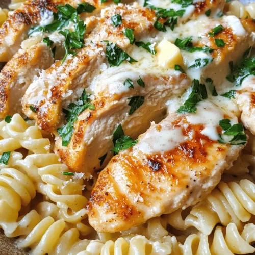 If you’re in search of a dish that encapsulates comfort and indulgence, look no further than Creamy Garlic Butter Chicken & Rotini in Parmesan Sauce. This exquisite meal harmonizes tender chicken breasts with the delightful twists of rotini pasta, all enveloped in a luscious garlic butter and Parmesan sauce that promises to satisfy even the heartiest appetites. The rich flavors and creamy texture make this dish a favorite among families and friends, perfect for gatherings or a cozy weeknight dinner.