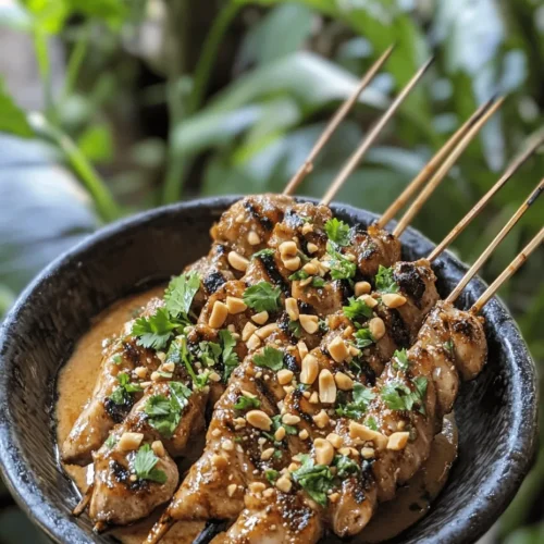 If you're searching for a delicious and easy-to-make dish that brings the vibrant flavors of Thai cuisine to your table, look no further than Easy Grilled Thai Chicken Skewers with Peanut Sauce. This scrumptious recipe is not just a perfect way to savor the rich, aromatic flavors of Thailand, but it also serves as a fantastic option for outdoor gatherings, barbecues, or a cozy family dinner. The tantalizing combination of marinated chicken, grilled to perfection, paired with creamy peanut sauce, creates a meal that is both satisfying and unforgettable.