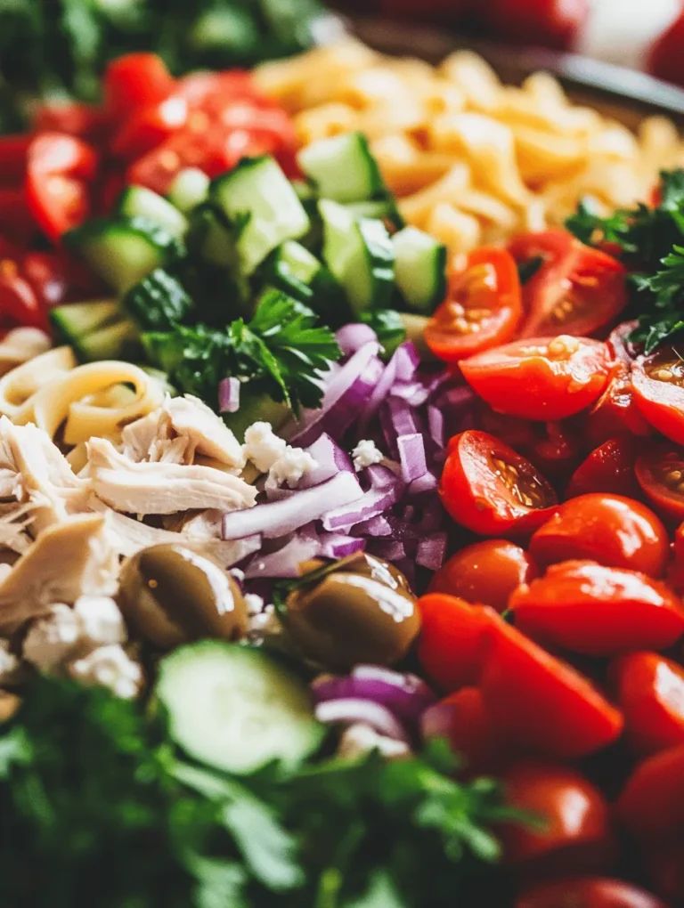 Discover the refreshing and vibrant flavors of the Mediterranean with this delicious Chicken Pasta Salad. Perfect for summer gatherings or a light weeknight dinner, this dish combines juicy chicken, colorful vegetables, and a zesty dressing that will tantalize your taste buds. The Mediterranean Chicken Pasta Salad is not only a feast for the palate but also a celebration of healthy eating. In this article, we'll explore the origins of Mediterranean cuisine, the health benefits of the ingredients used, and provide you with a detailed recipe to create this delightful salad at home.