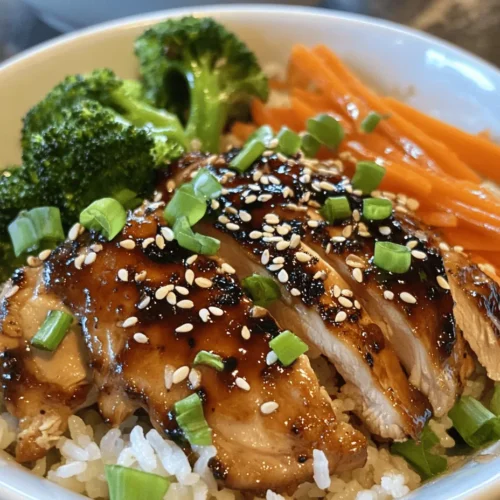 To create the perfect Sticky Chicken Rice Bowls, it’s essential to understand the role each ingredient plays in contributing to the dish's overall flavor and nutritional value. Each component has been selected carefully to ensure a balanced and satisfying meal.