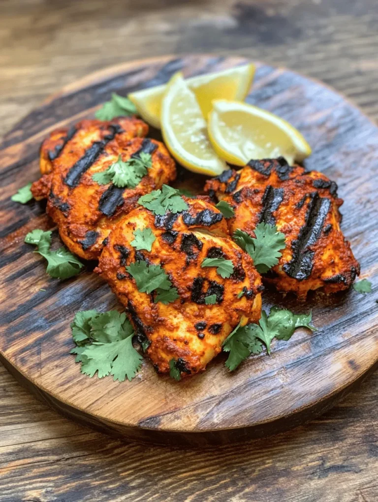Tandoori chicken is a culinary gem hailing from the vibrant kitchens of India. This dish is not only loved for its bold, aromatic flavors but also for its rich cultural heritage. Traditionally cooked in a tandoor, a clay oven that reaches high temperatures, Tandoori chicken is marinated in a blend of spices and yogurt, resulting in tender, juicy meat with a distinctive charred exterior. The process of marination is crucial as it not only enhances the flavor of the chicken but also ensures that it remains succulent during cooking.