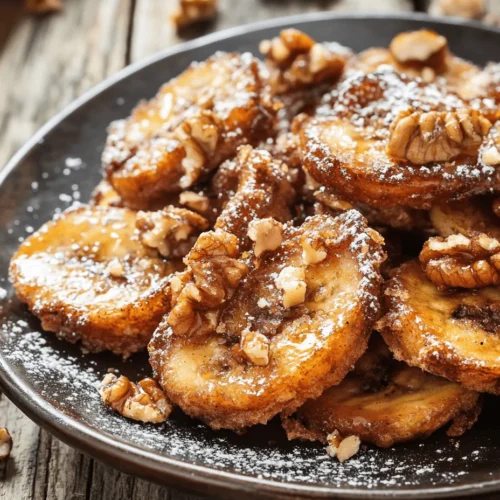 Imagine biting into a warm, golden slice of heaven, where the sweetness of ripe bananas meets a crispy, golden exterior, all drizzled with a rich, buttery cinnamon sauce. This is the delightful experience of Fried Bananas with Cinnamon Butter Sauce, a simple yet indulgent dessert that can easily win over the hearts of your family and friends. This recipe brings together the comforting qualities of fried bananas and the aromatic allure of cinnamon, making it a perfect treat for any occasion—be it a casual family dinner, a festive gathering, or simply a quiet evening at home.