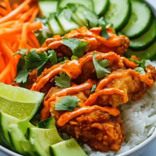The Bang Bang Chicken Bowl has quickly become a culinary favorite, captivating food enthusiasts with its vibrant flavors and satisfying textures. This dish is a delightful fusion of Asian-inspired ingredients, combining spicy, savory, and creamy elements that create an explosion of taste in every bite. The appeal of the Bang Bang Chicken Bowl lies not only in its deliciousness but also in its adaptability, allowing for a variety of fresh vegetables and proteins to cater to different dietary preferences.