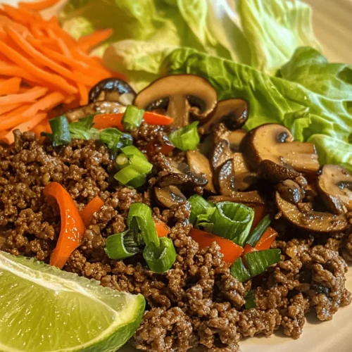 If you’re on the hunt for a meal that combines vibrant flavors, a satisfying crunch, and a healthy profile, look no further than Zesty Asian-Style Ground Beef Lettuce Wraps. This dish encapsulates the essence of Asian cuisine, delivering a burst of flavor while allowing you to indulge without the guilt. These wraps are more than just a delicious meal; they are a culinary experience that appeals to the senses with every bite.