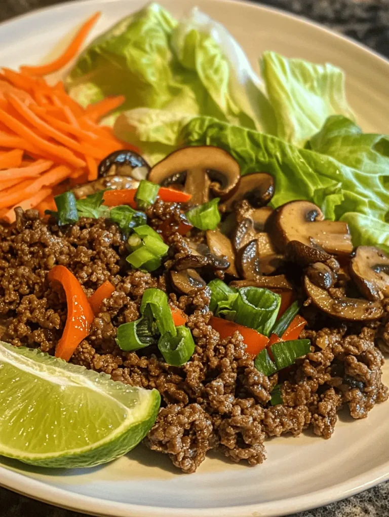 If you’re on the hunt for a meal that combines vibrant flavors, a satisfying crunch, and a healthy profile, look no further than Zesty Asian-Style Ground Beef Lettuce Wraps. This dish encapsulates the essence of Asian cuisine, delivering a burst of flavor while allowing you to indulge without the guilt. These wraps are more than just a delicious meal; they are a culinary experience that appeals to the senses with every bite.