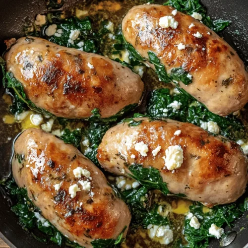 In the world of culinary delights, there's a special charm to transforming traditional recipes into healthier versions without compromising on flavor. One such delightful creation is the Savory Spinach & Feta Stuffed Chicken Sausages. This recipe not only offers a delicious twist on classic sausages but also packs a nutritional punch that can elevate your meal prep game. The combination of juicy ground chicken, vibrant spinach, and tangy feta cheese creates an irresistible flavor profile that is sure to please both health-conscious eaters and sausage lovers alike.