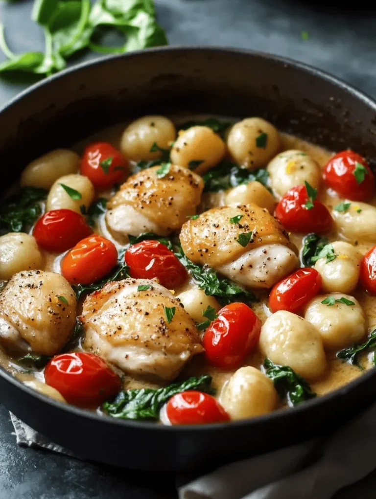 In the world of weeknight dinners, convenience and flavor are paramount. Enter the One-Pot Lemon Chicken Gnocchi Delight—a dish that perfectly embodies both. This recipe not only simplifies the cooking experience with its one-pot method but also presents a delightful symphony of flavors that will tantalize your taste buds. Imagine tender pieces of chicken, pillowy gnocchi, and a burst of citrus, all coming together in a single pot for an effortlessly delicious meal.