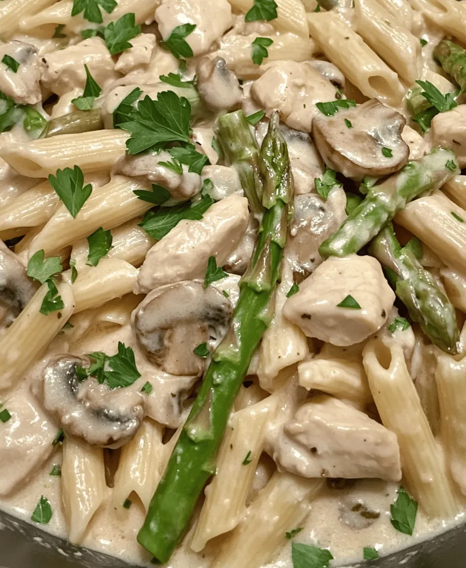 When it comes to weeknight dinners, the quest for a dish that is both satisfying and easy to prepare can often feel daunting. Enter the Creamy Mushroom and Asparagus Chicken Penne—a delightful combination of tender pasta, succulent chicken, and vibrant vegetables all enveloped in a rich, creamy sauce. This dish effortlessly balances flavors and textures, making it a comforting meal that pleases the palate and warms the heart.