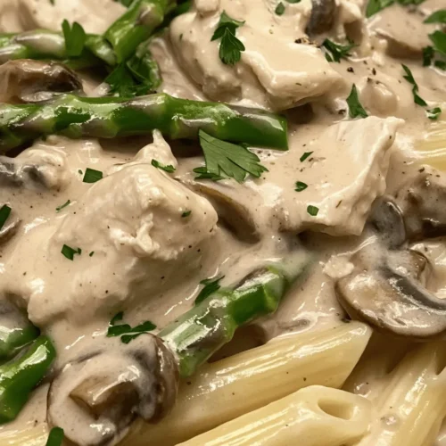 When it comes to weeknight dinners, the quest for a dish that is both satisfying and easy to prepare can often feel daunting. Enter the Creamy Mushroom and Asparagus Chicken Penne—a delightful combination of tender pasta, succulent chicken, and vibrant vegetables all enveloped in a rich, creamy sauce. This dish effortlessly balances flavors and textures, making it a comforting meal that pleases the palate and warms the heart.